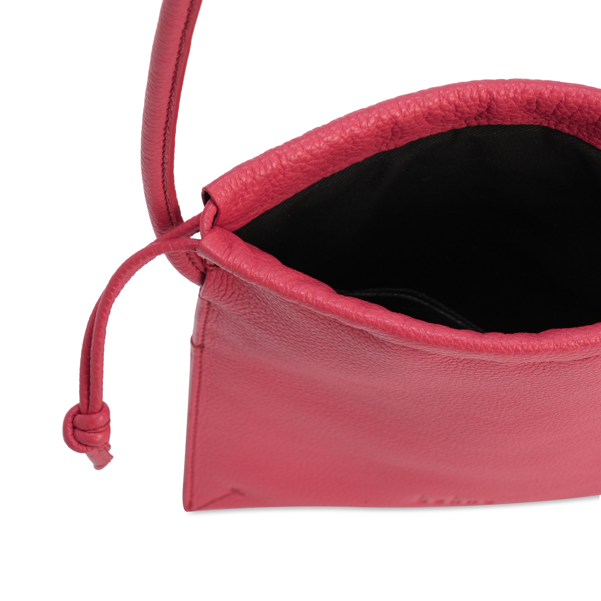 Leather handbag Lancel Red in Leather - 33882539