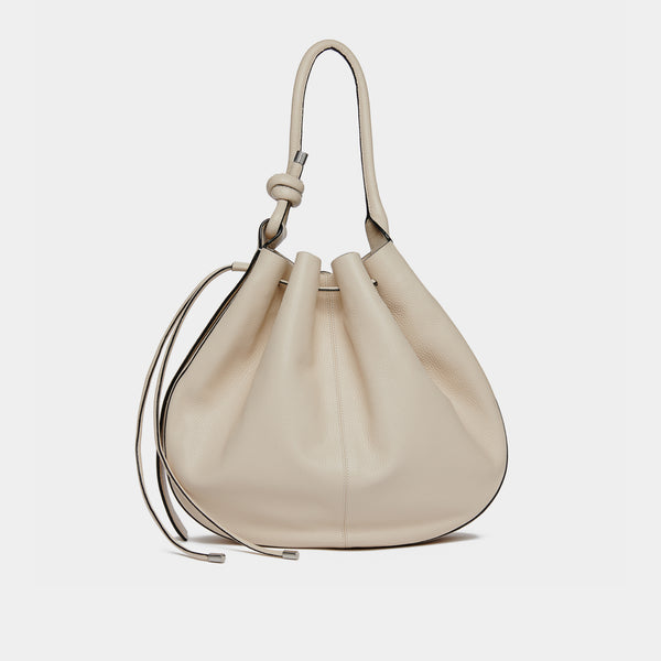 INA BAG LARGE PEBBLE BONE