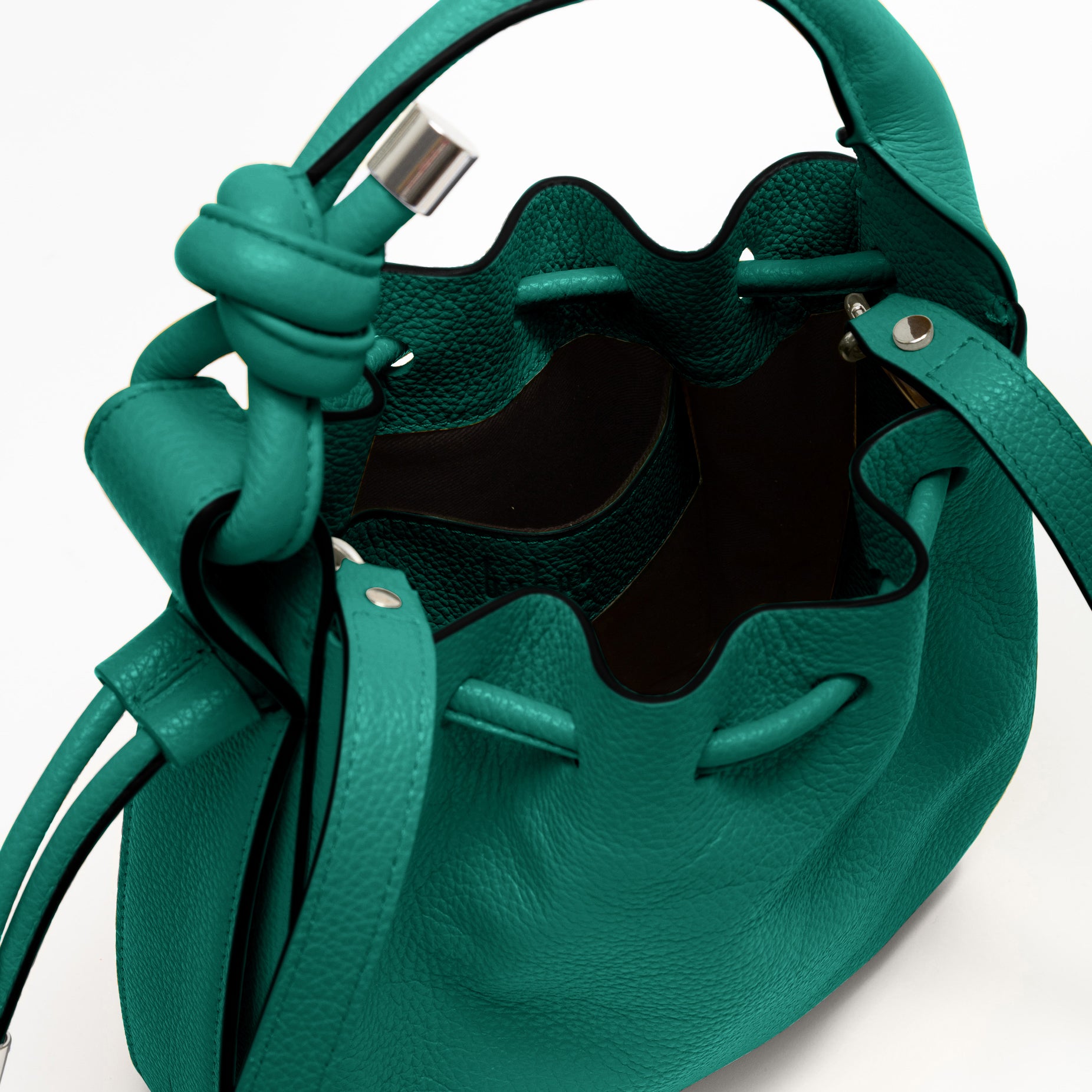 Behno Ina Mini Handcrafted Pebble Leather Crossbody Bucket Bag (Shoulder  bags,Cross Body Bags)