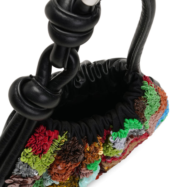 INA MINI POTLI MOD QUILT BLACK