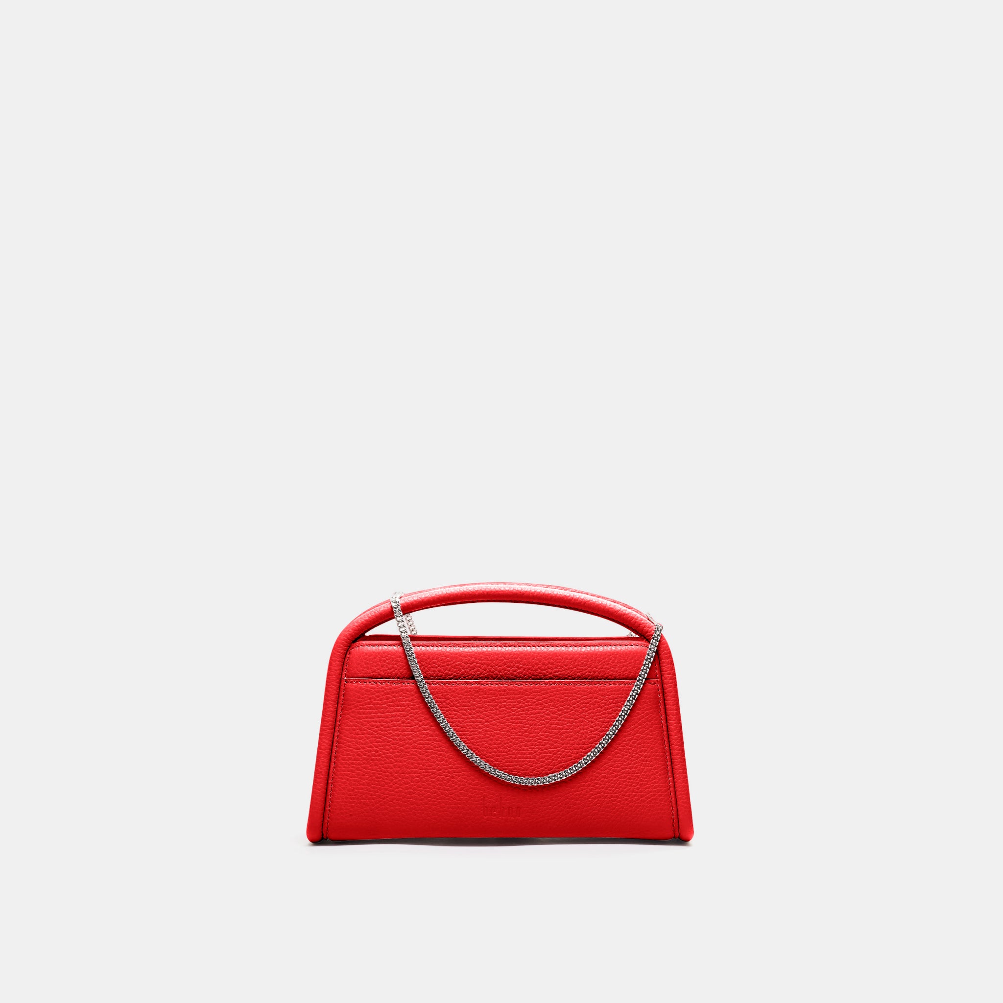 Behno - Lex Mini Pebble Leather Accordion Crossbody Bag-Red