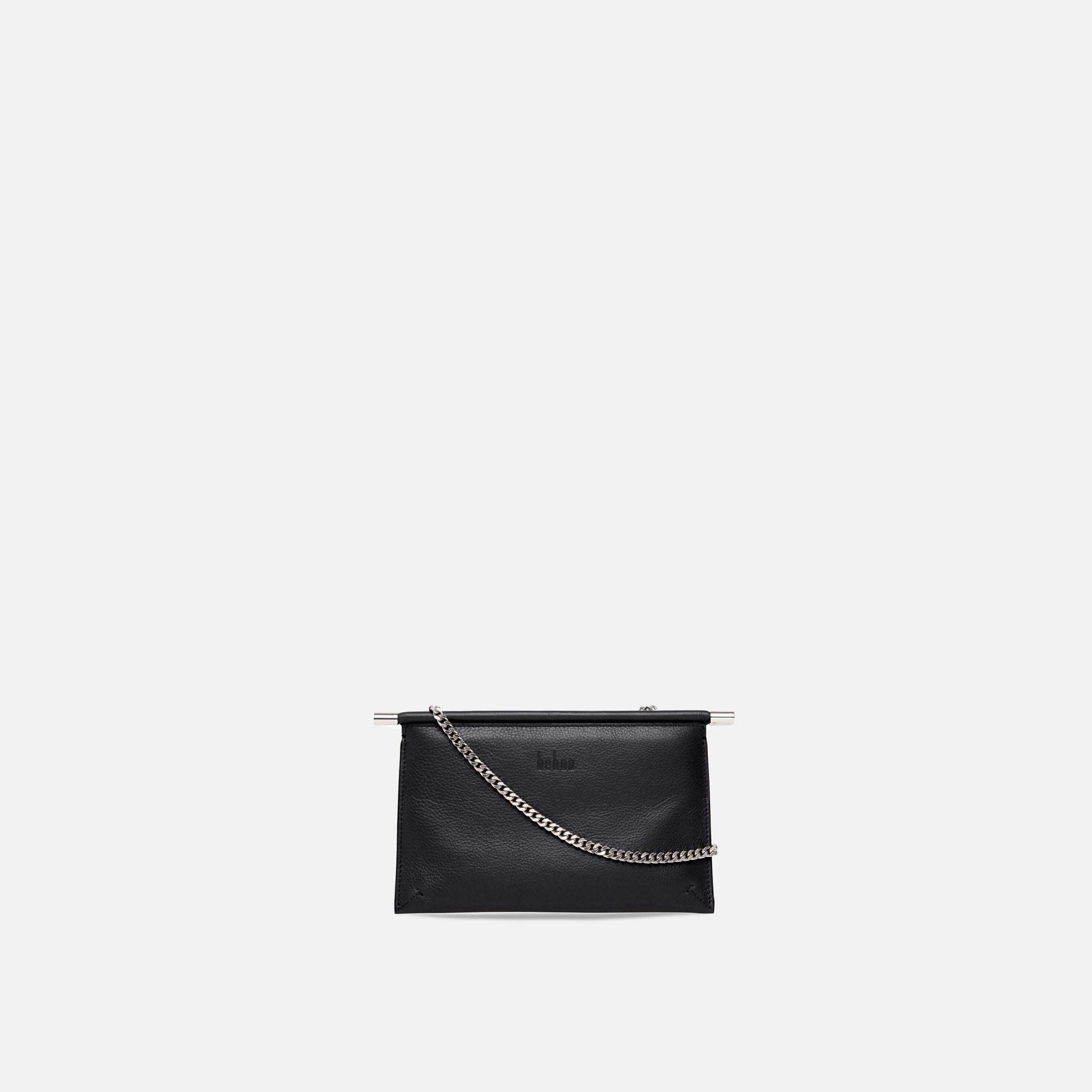 Grey Luxury leather Handbag Freda