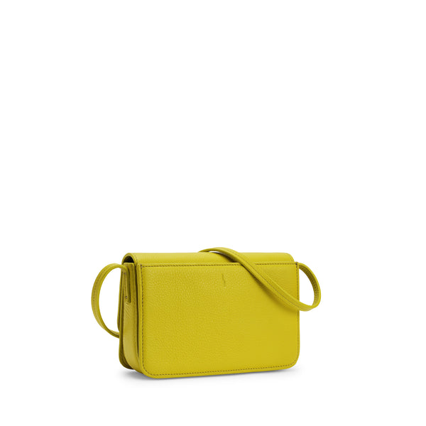 SIMONE MINI CURVE CROSSBODY PEBBLE CELERY