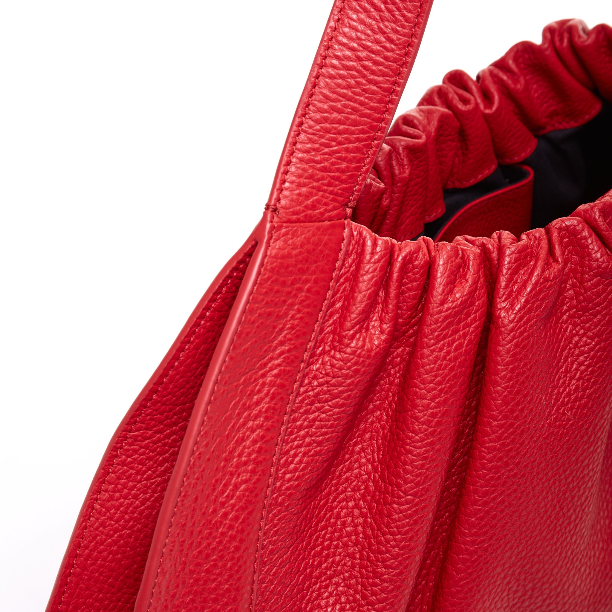 Tote bag - Pebble Leather - Red