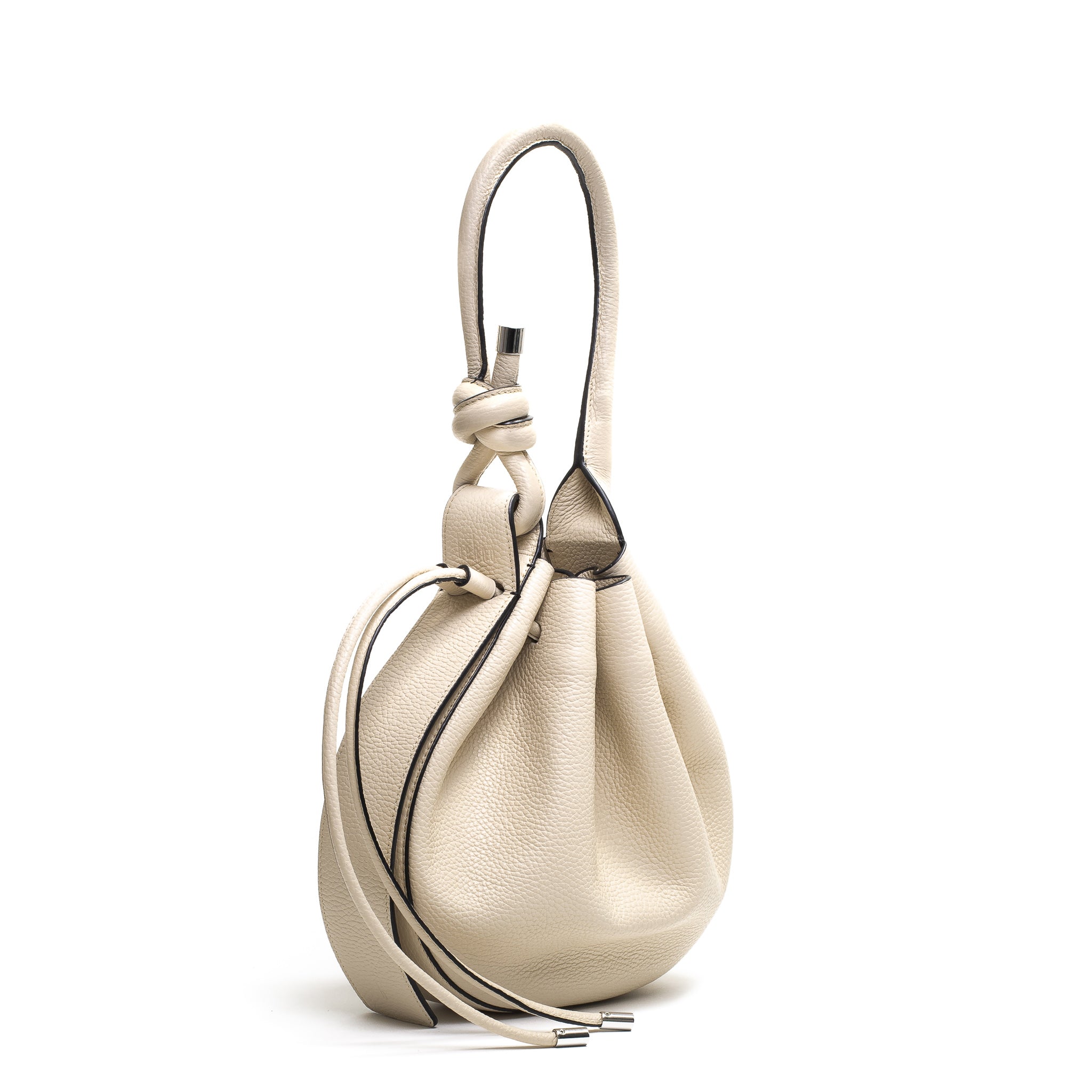 Behno Ina Mini Handcrafted Pebble Leather Crossbody Bucket Bag (Shoulder  bags,Cross Body Bags)